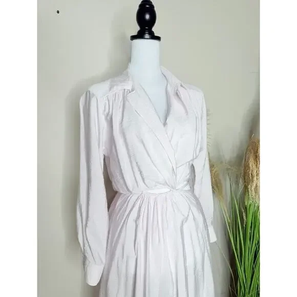 Young Fabulous and Broke Derby Cut Out Poplin Shirt Maxi Dress Pink Medium Crop - Picture 4 of 9